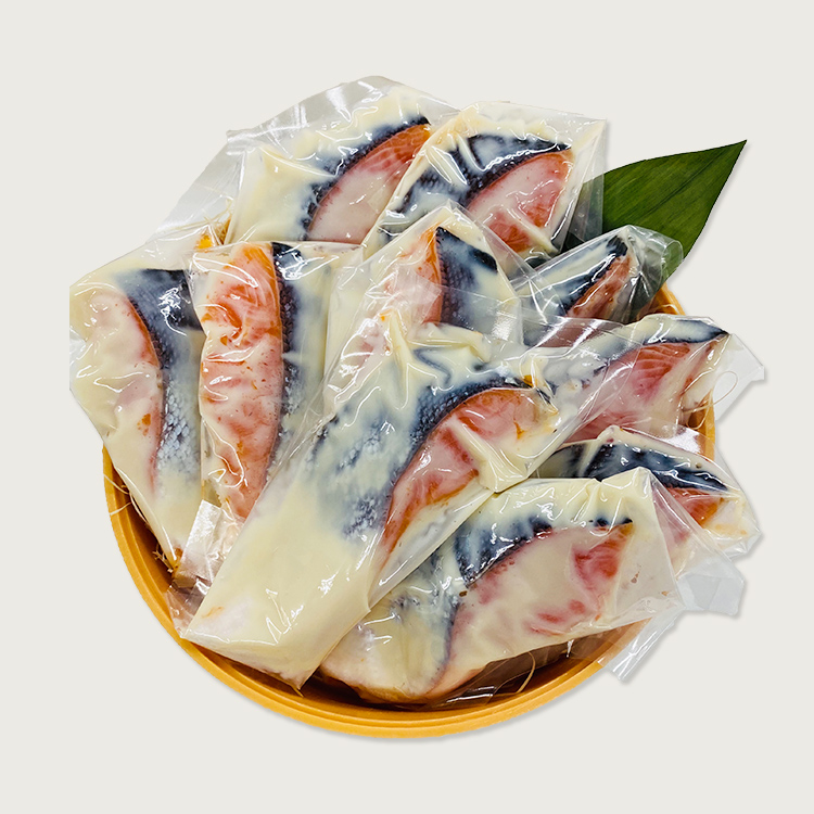 銀鮭粕漬（化粧ダル入・10切）8号樽（240mm）の商品画像